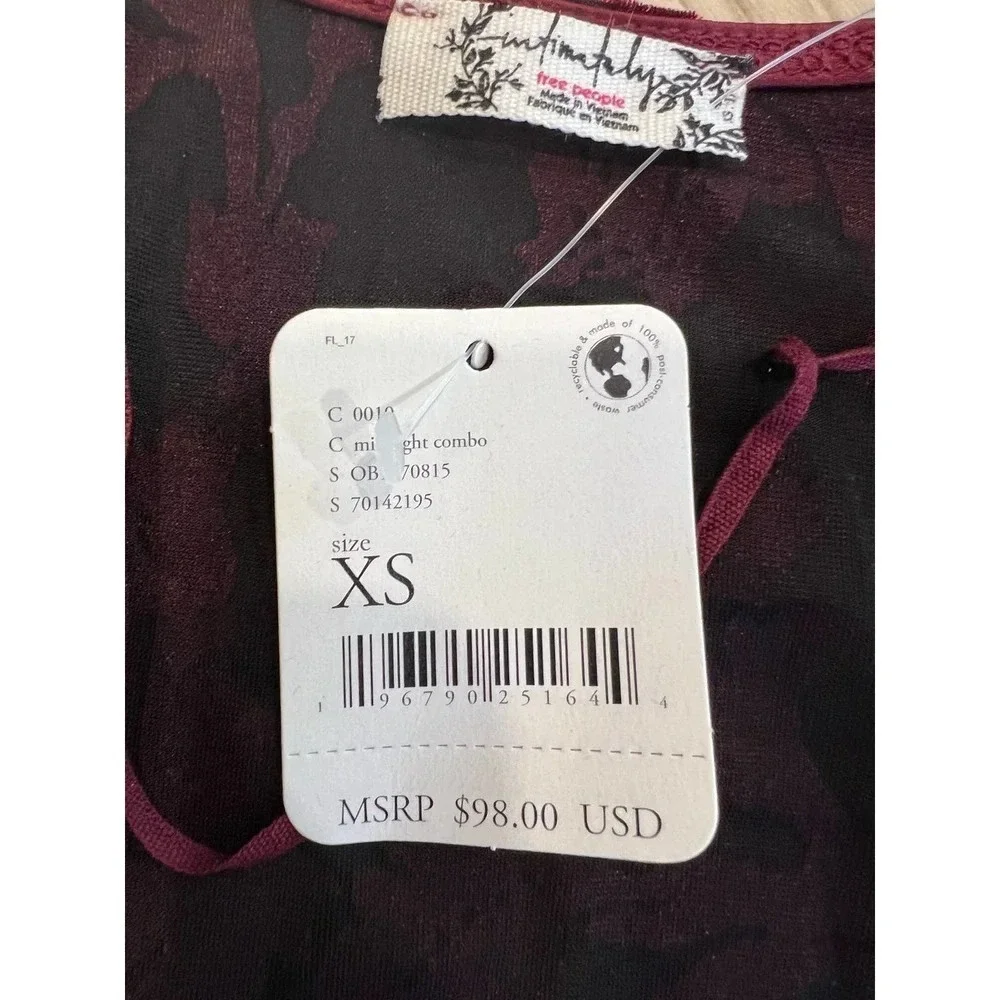 Free people Magic Hour Flocked Bodysuit